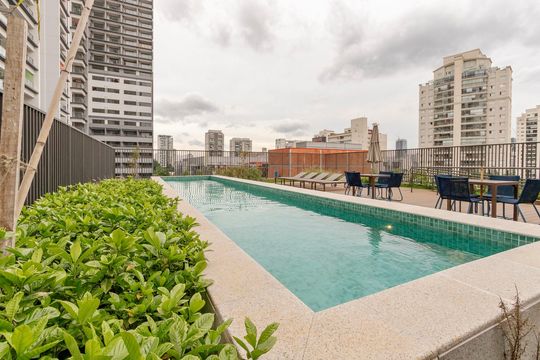 Área Comum de kitnet/studio para alugar com 1 quarto, 32m² em Santo Amaro, São Paulo
