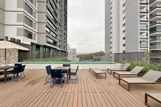 Área Comum de kitnet/studio para alugar com 1 quarto, 32m² em Santo Amaro, São Paulo