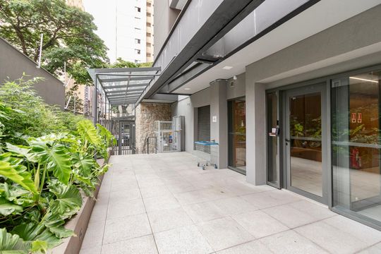 Área comum de kitnet/studio à venda com 1 quarto, 32m² em Santo Amaro, São Paulo