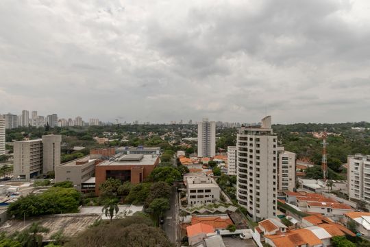 Vista de kitnet/studio à venda com 0 quarto, 49m² em Jardim das Acacias, São Paulo
