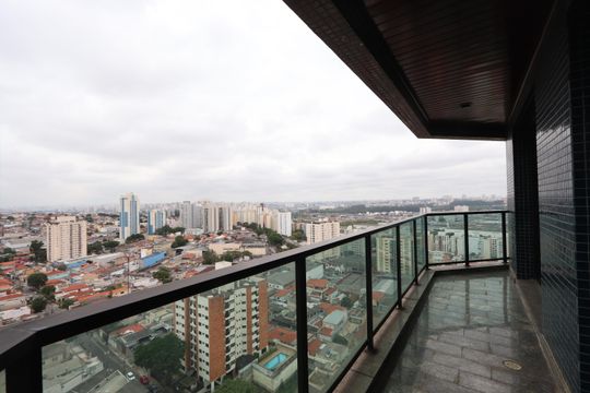 Varanda da Sala de apartamento para alugar com 5 quartos, 440m² em Vila Prudente, São Paulo