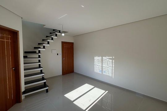 Sala - Sala de Jantar de apartamento à venda com 3 quartos, 90m² em Vila Mazzei, Santo André