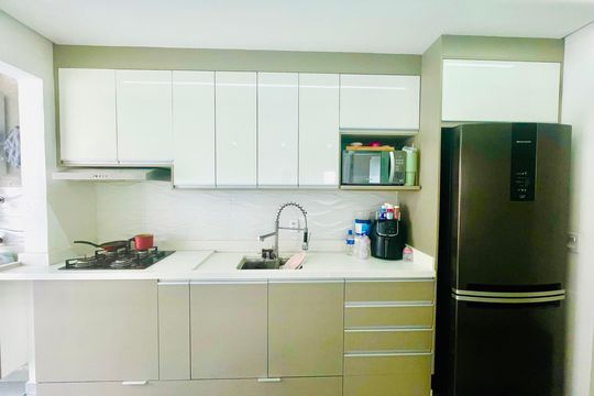 Cozinha de apartamento para alugar com 2 quartos, 44m² em Vila Itapegica, Guarulhos