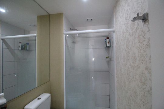 Banheiro social de apartamento à venda com 2 quartos, 60m² em Taquara, Rio de Janeiro