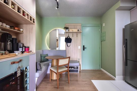 Sala de apartamento para alugar com 2 quartos, 63m² em Vila Andrade, São Paulo