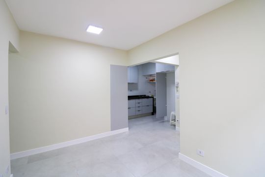 Sala de apartamento à venda com 1 quarto, 58m² em Brooklin, São Paulo