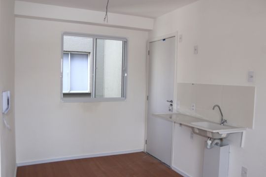 Cozinha de kitnet/studio à venda com 1 quarto, 21m² em Bela Vista, São Paulo