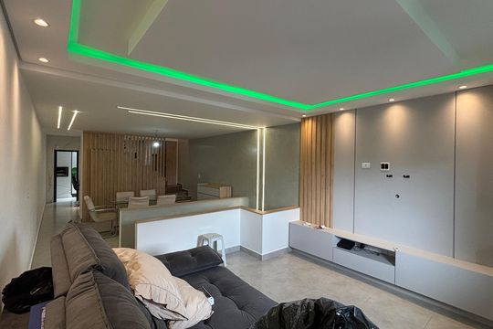 Sala - Sala de jantar  de casa à venda com 3 quartos, 133m² em Parque Novo Oratório, Santo André