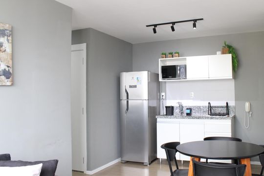 Sala/Cozinha de apartamento à venda com 2 quartos, 45m² em Brás, São Paulo