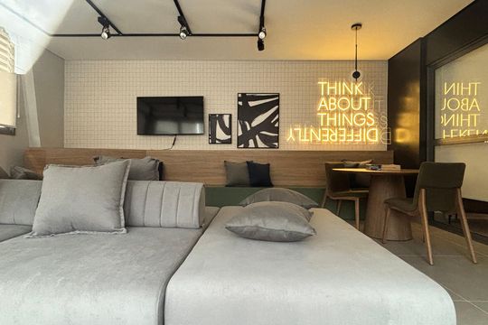 Área comum Cinema de apartamento à venda com 2 quartos, 114m² em Parque Imperial, São Paulo