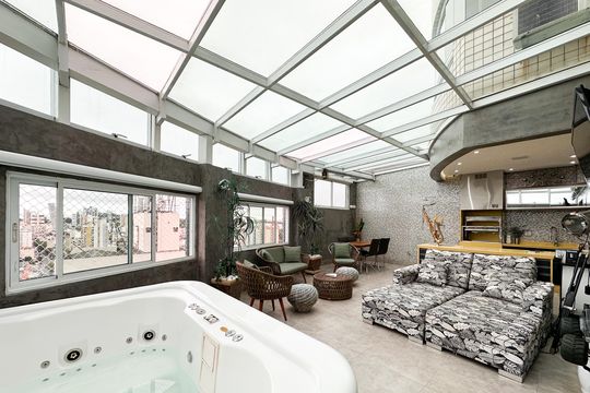 Sacada da Sala de apartamento à venda com 2 quartos, 290m² em Vila Dayse, São Bernardo do Campo