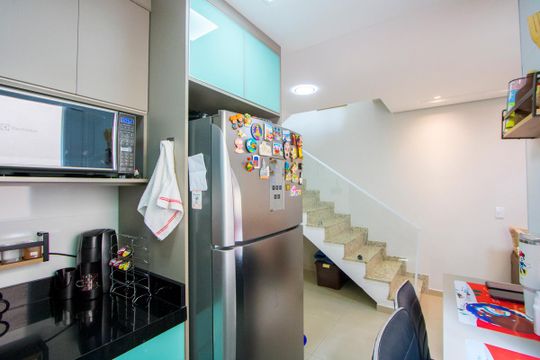 Cozinha de apartamento à venda com 2 quartos, 98m² em Santa Maria, Santo André