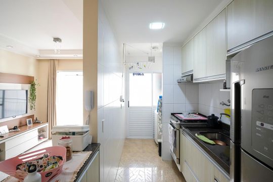 Cozinha de apartamento à venda com 3 quartos, 82m² em Centro, São Caetano do Sul