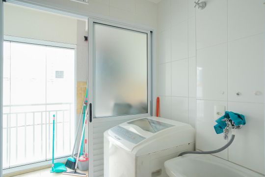 Área de serviço de apartamento à venda com 3 quartos, 82m² em Centro, São Caetano do Sul
