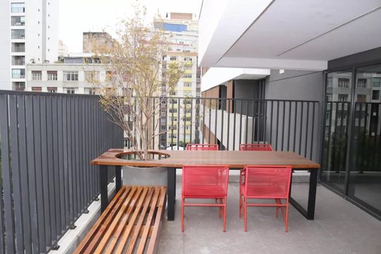 Área comum de kitnet/studio à venda com 1 quarto, 23m² em Consolação, São Paulo