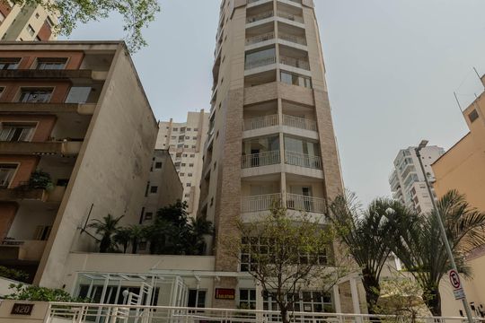 Fachada de apartamento à venda com 2 quartos, 55m² em Consolação, São Paulo