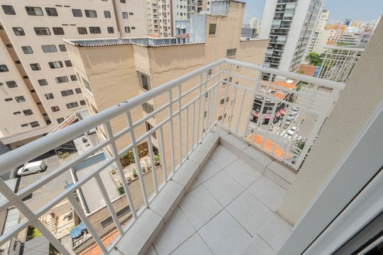 Sacada de apartamento à venda com 2 quartos, 55m² em Consolação, São Paulo