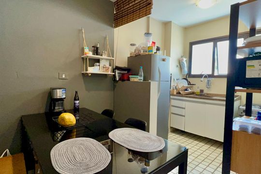 Cozinha de apartamento à venda com 2 quartos, 95m² em Jardim Paulista, São Paulo