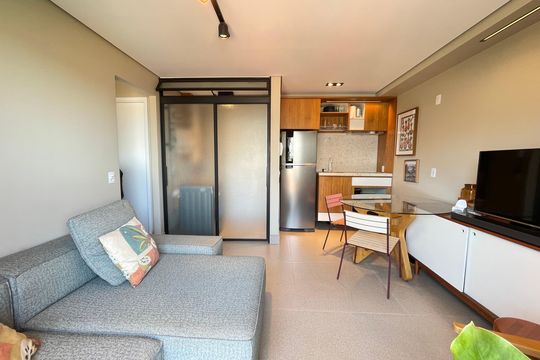 Sala de apartamento à venda com 1 quarto, 37m² em Ferreira, São Paulo
