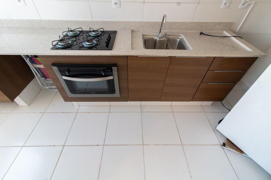 Cozinha de apartamento para alugar com 2 quartos, 46m² em Jardim Boa Esperança, Campinas