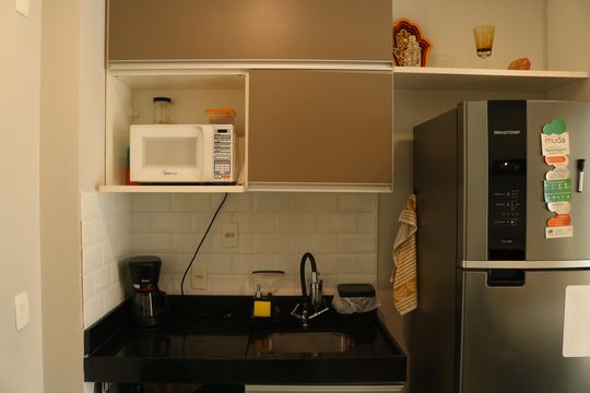 Cozinha de kitnet/studio para alugar com 1 quarto, 48m² em Perdizes, São Paulo