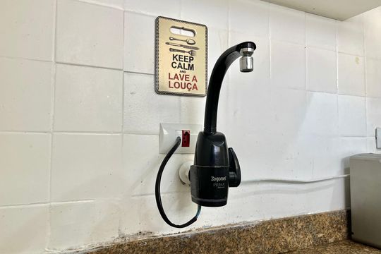 Cozinha de apartamento à venda com 2 quartos, 65m² em Bosque da Saúde, São Paulo
