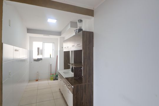 Cozinha e Área de Serviço de apartamento para alugar com 2 quartos, 49m² em Olaria, Canoas