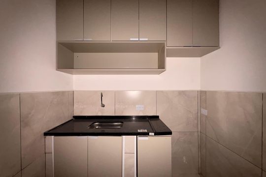 Cozinha de kitnet/studio para alugar com 1 quarto, 22m² em Parque das Nações, Santo André