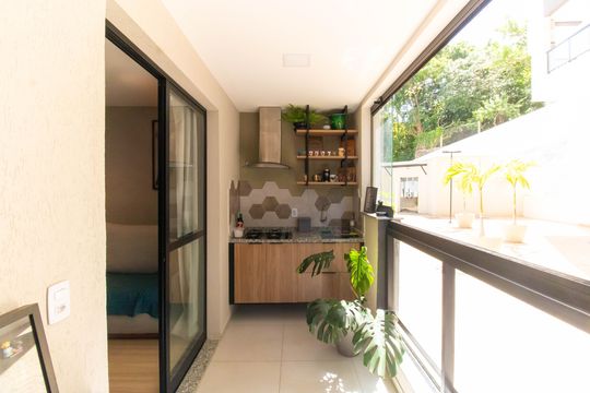 Varanda de apartamento à venda com 1 quarto, 38m² em Ingá, Niterói