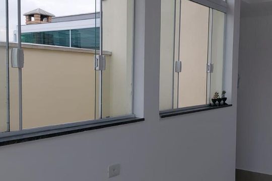 Cozinha de apartamento para alugar com 2 quartos, 96m² em Vila Pires, Santo André