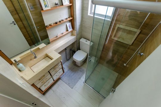 Banheiro de apartamento à venda com 3 quartos, 93m² em Vila Cavaton, São Paulo