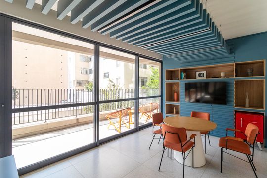Área comum de kitnet/studio para alugar com 1 quarto, 29m² em Perdizes, São Paulo