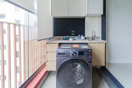 Área de Serviço de kitnet/studio para alugar com 1 quarto, 29m² em Perdizes, São Paulo