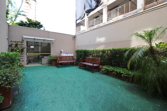 Área comum de apartamento à venda com 2 quartos, 90m² em Indianópolis, São Paulo