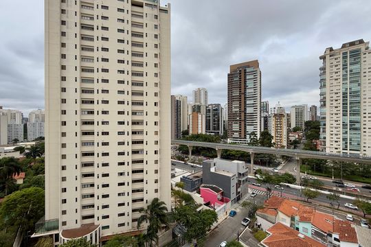 Vista Suíte 1 de apartamento à venda com 3 quartos, 115m² em Brooklin, São Paulo