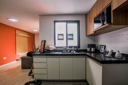 Cozinha de apartamento à venda com 2 quartos, 106m² em Vila Curuçá, Santo André