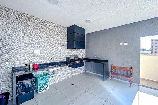 Área comum - Churrasqueira de kitnet/studio à venda com 1 quarto, 36m² em Vila Granada, São Paulo