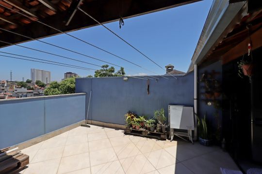 Área Gourmet de apartamento à venda com 2 quartos, 70m² em Parque Erasmo Assunção, Santo André