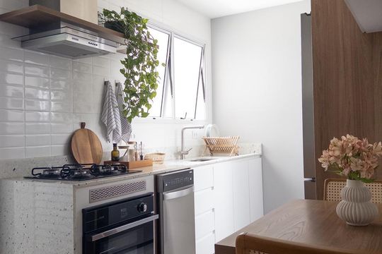 Cozinha de apartamento à venda com 3 quartos, 154m² em Jardim Caravelas, São Paulo