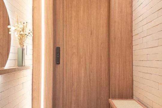 Hall de entrada de apartamento à venda com 3 quartos, 154m² em Jardim Caravelas, São Paulo