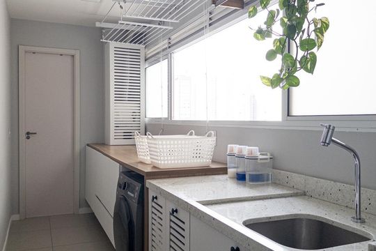 Área de Serviço de apartamento à venda com 3 quartos, 154m² em Jardim Caravelas, São Paulo