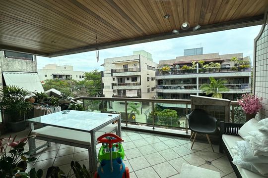 Varanda de apartamento à venda com 3 quartos, 118m² em Recreio dos Bandeirantes, Rio de Janeiro