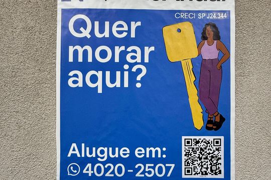 Placa de casa para alugar com 1 quarto, 35m² em Chácara Santo Antônio (zona Sul), São Paulo