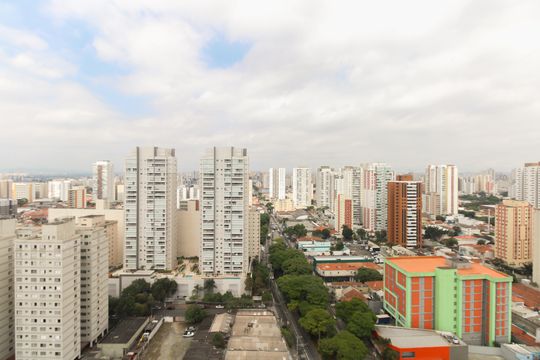 Varanda Gourmet - Vista  de apartamento à venda com 2 quartos, 68m² em Parque São Jorge, São Paulo