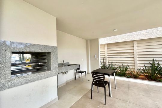 Área comum - Churrasqueira de apartamento para alugar com 1 quarto, 30m² em Jardim Itacolomi, São Paulo