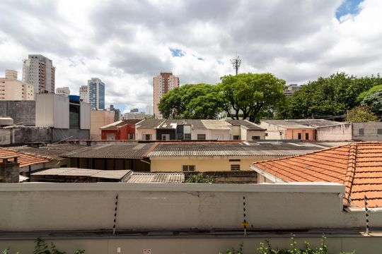 Vista da Sacada de kitnet/studio à venda com 1 quarto, 32m² em Vila Olímpia, São Paulo