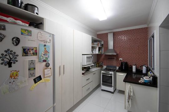 Cozinha de casa de condomínio à venda com 3 quartos, 100m² em Jardim Leonor Mendes de Barros, São Paulo