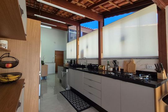 Cozinha de apartamento à venda com 2 quartos, 100m² em Parque das Nações, Santo André