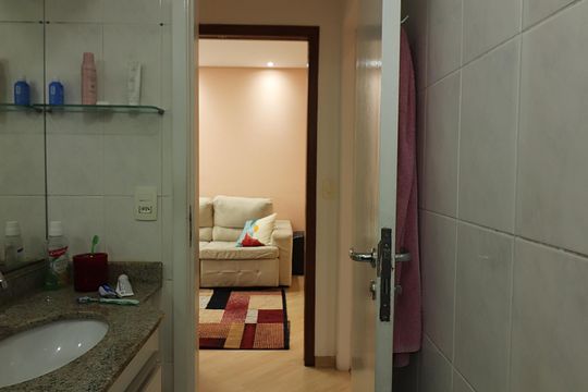 Banheiro Social de apartamento para alugar com 2 quartos, 64m² em Vila Joao Basso, São Bernardo do Campo