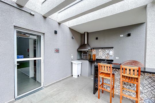 Área comum - Churrasqueira de apartamento para alugar com 1 quarto, 18m² em Vila Santo Estefano, São Paulo